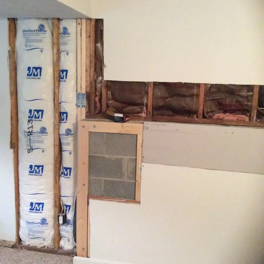 Wall insulation replacement during Structural Drying in Fletcher